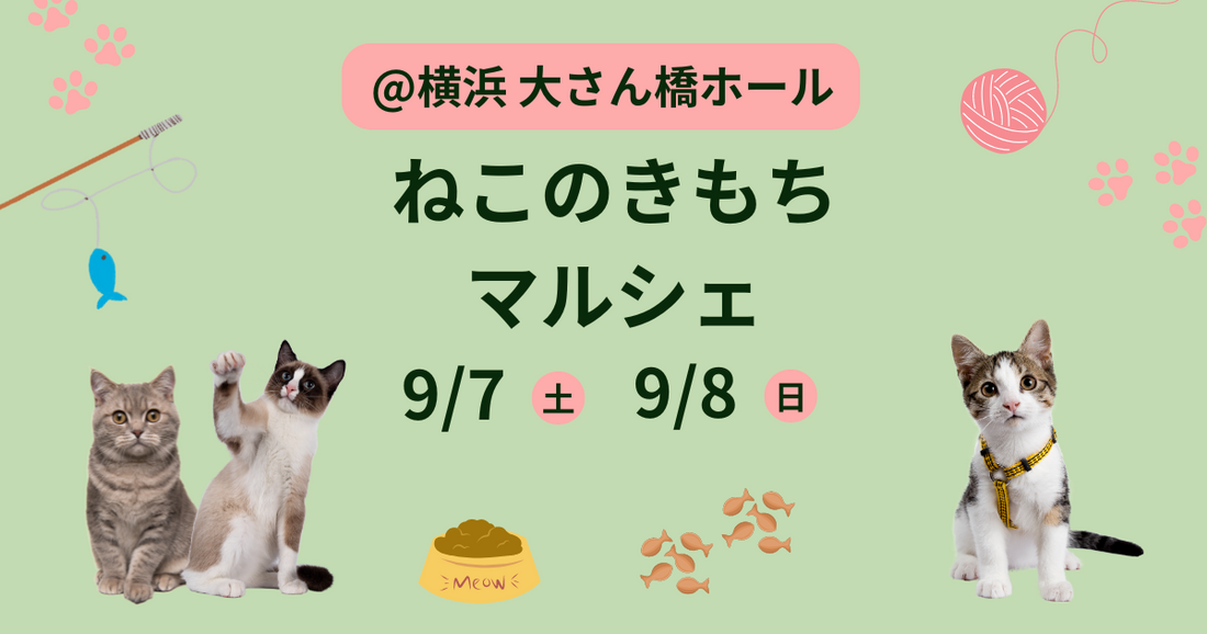 第4回ねこのきもちマルシェ「ジュレッタ」出店のお知らせ @横浜 大さん橋ホール【2024年9月7日・8日】